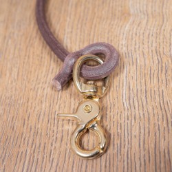Brown leather lanyard for wallet or key ring - 1965 Rider... 2