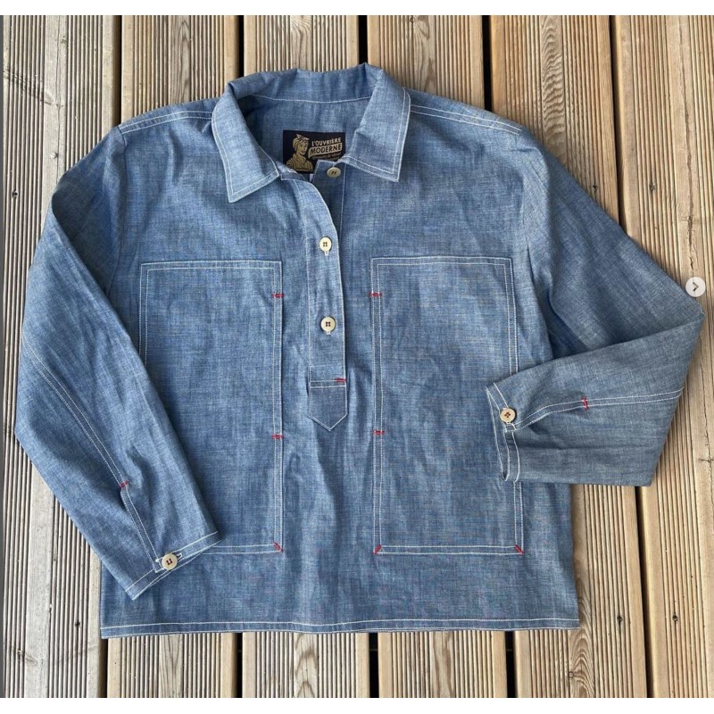 The Women's Shirt "Arromanches" Light Chambray...