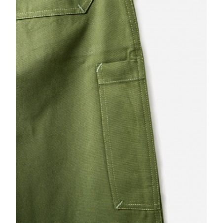 De Damesbroek "Louv 001" Canvas Groen - L'Ouvrière Moderne