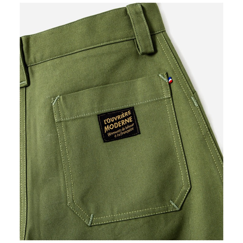 Die Damenhose "Louv 001" Canvas Grün –...