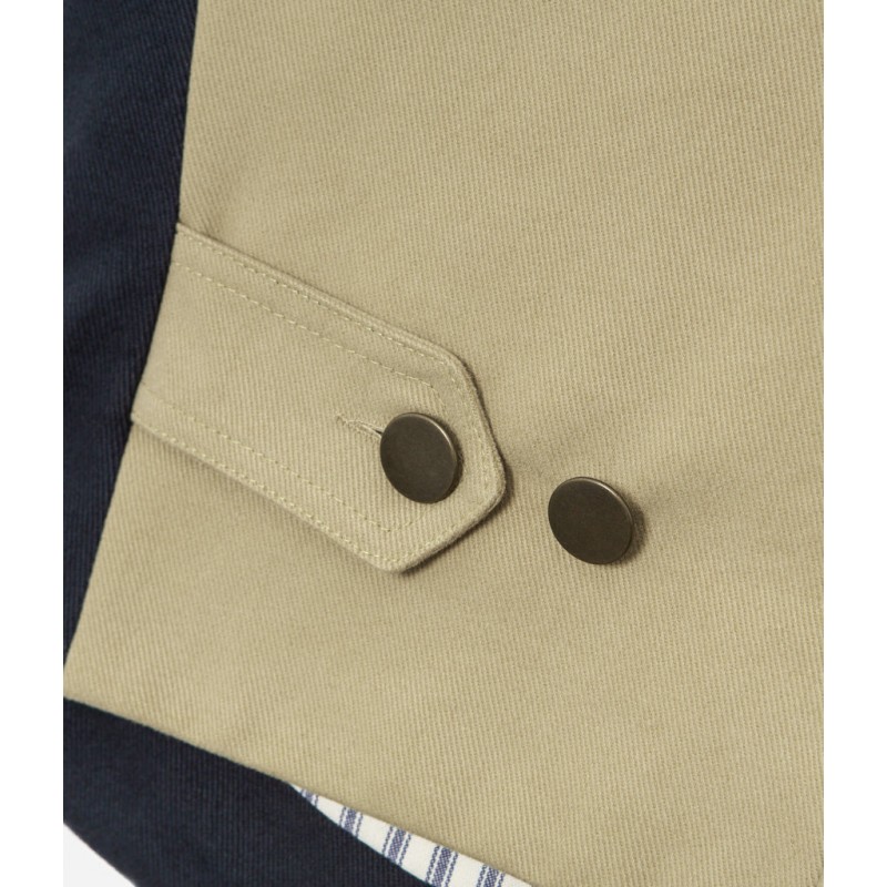 HET GILET «RAOUL» CANVAS MARINEBLAUW EN...