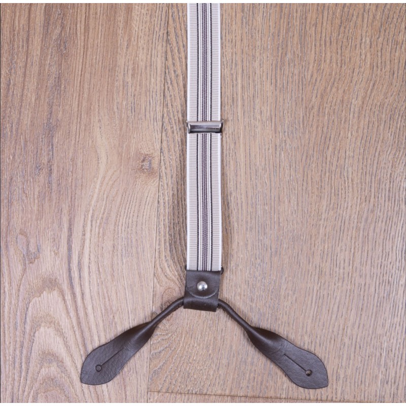 Schmale Lederhosenträger Gatsby braun – 1905...