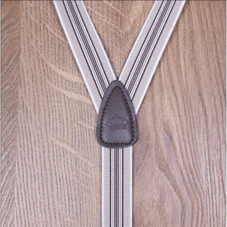 Slim leather braces Gatsby brown - 1905 Hauler Braces Gatsby brown Pike Brothers