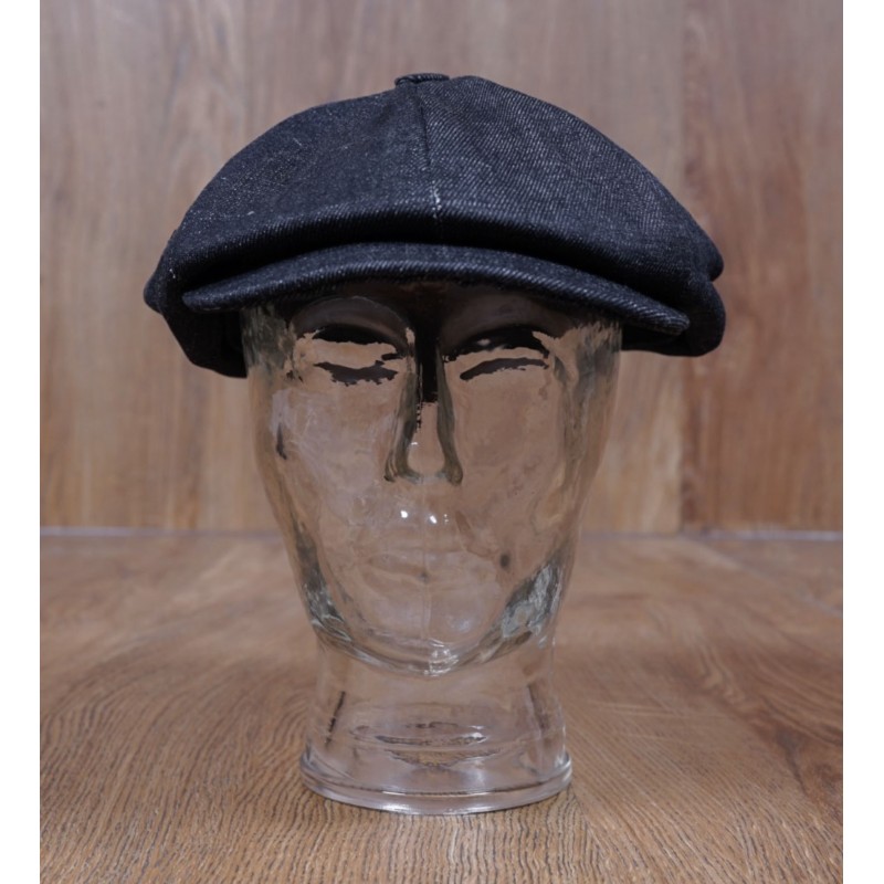 Newsboy Denim Cap 15oz Indigo - Pike Brothers