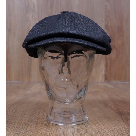 Newsboy Denim Cap 15oz Indigo - Pike Brothers