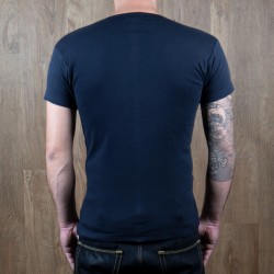 Set van 2 tubulaire ronde-hals T-shirts marineblauw 1947... 2