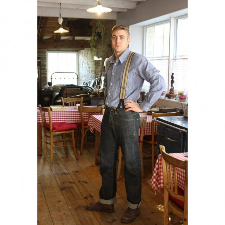 Jean Denim 1937 Roamer Pant Metal 11 oz bleu marine
