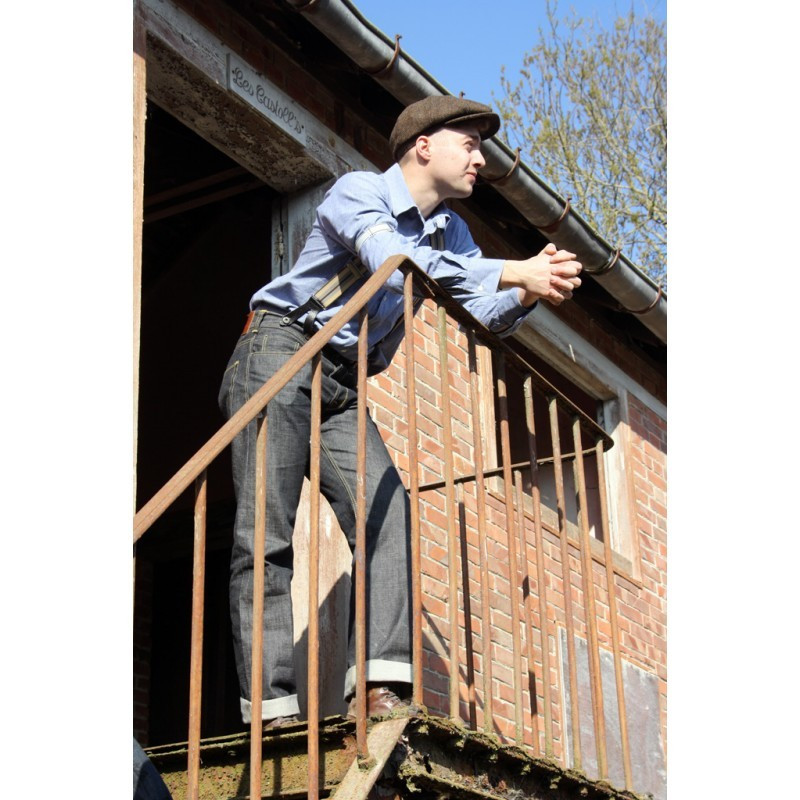 Jean Denim 1937 Roamer Pant Metal 11 oz bleu marine