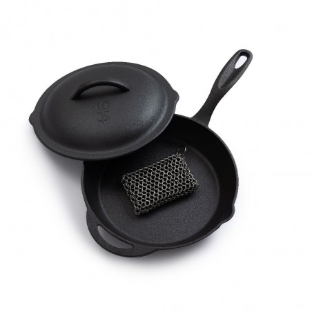 Steel Mesh Scrubber for Cast Iron - Barebones Living