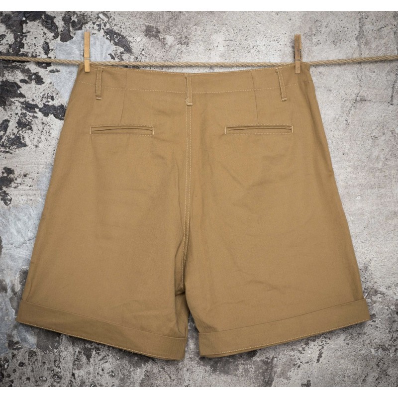 Die CHINO HBT CAMEL Short - Fleurs de Bagne