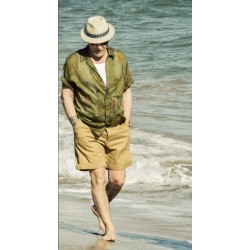 Die CHINO HBT CAMEL Short - Fleurs de Bagne