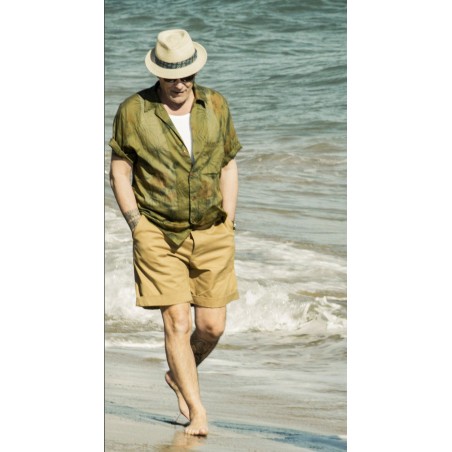 De Short CHINO HBT CAMEL - Fleurs de Bagne