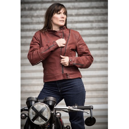 Women's Motorcycle Jacket "La Bonnette" AA Certified - 2MileSix