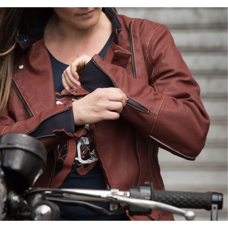 Damen-Motorradjacke "La Bonnette" Homologiert...
