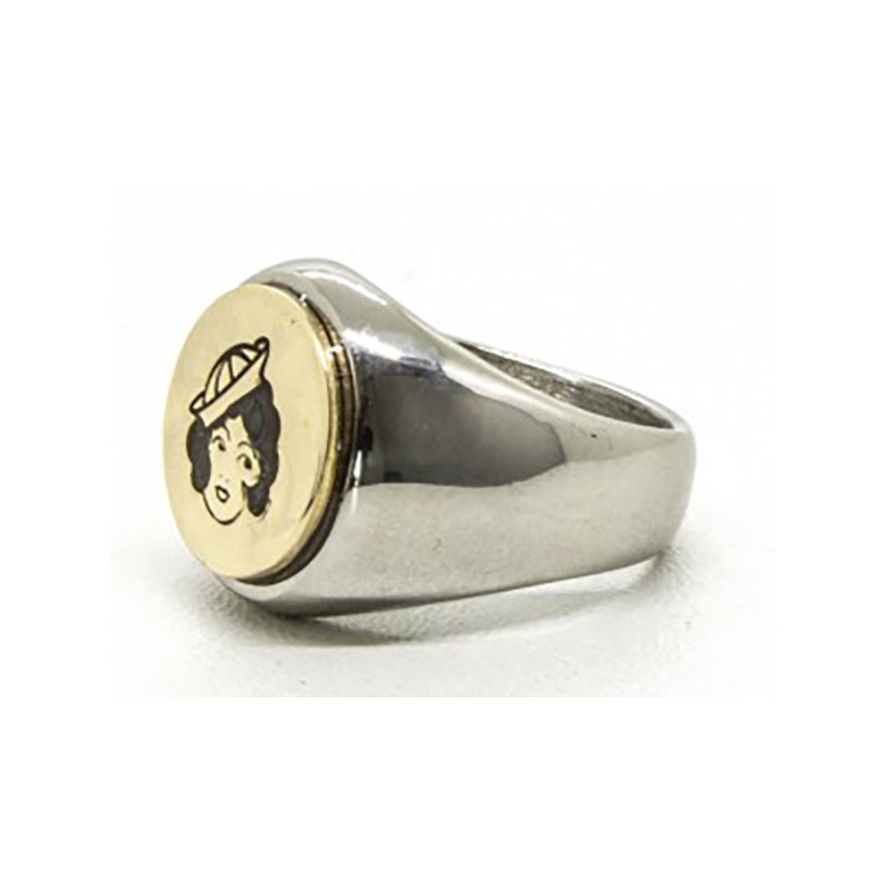 Ring Tattoo Sailor 'Pin-Up' - Black Pearl...