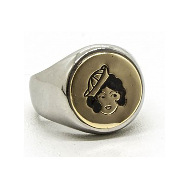 Ring Tattoo Sailor 'Pin-Up' - Black Pearl...