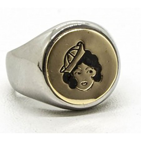 Bague Tattoo Sailor 'Pin-Up' - Black Pearl Creations