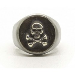 Zegelring 'Memento Mori' - Black Pearl Creations