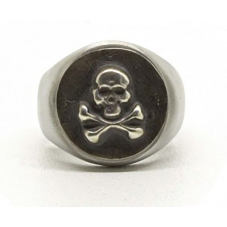 Signet Ring 'Memento Mori' - Black Pearl Creations