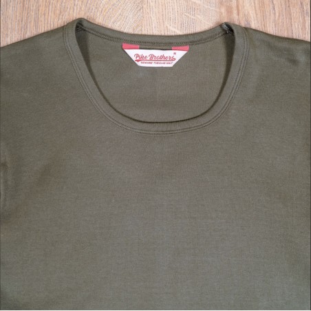 2er-Pack Schlauch-T-Shirts mit Rundhalsausschnitt Olivgrün 1947 Round Neck Set Olive Drab - Pike Brothers