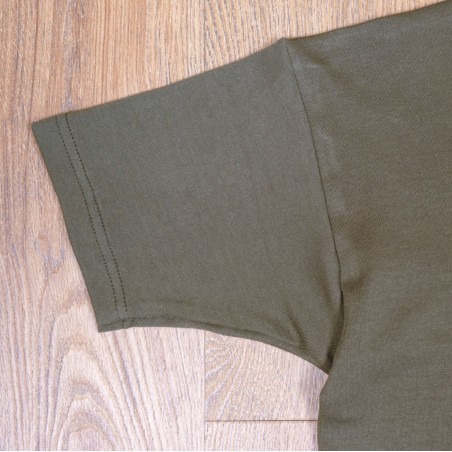 Set van 2 tubulaire T-shirts ronde hals kaki groen 1947 Round Neck Set Olive Drab - Pike Brothers