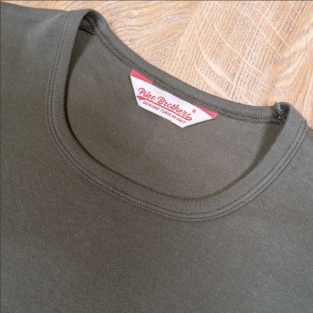 2er-Pack Schlauch-T-Shirts mit Rundhalsausschnitt Olivgrün 1947 Round Neck Set Olive Drab - Pike Brothers