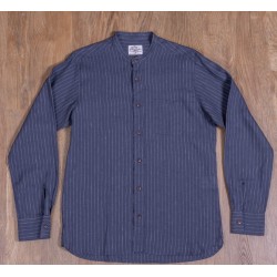 Blue Hudson Linen Shirt - 1923 Buccanoy Shirt Hudson Blue... 2