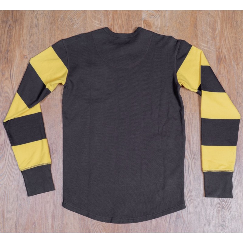 Motorcycle Racing Jersey with Yellow Stripes -...