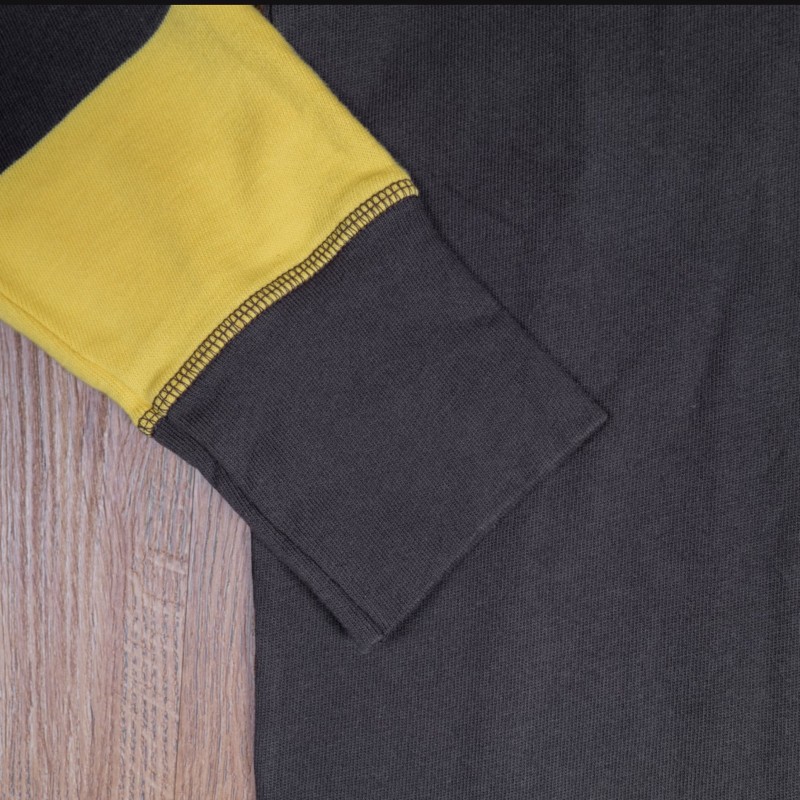 Motorcycle Racing Jersey with Yellow Stripes -...