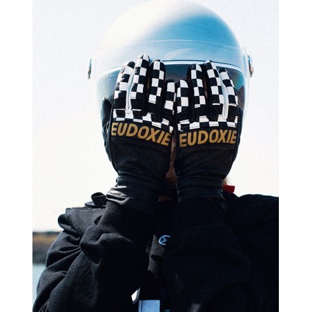 CE-Certified Leather Motorcycle Gloves "GOLD" - Eudoxie
