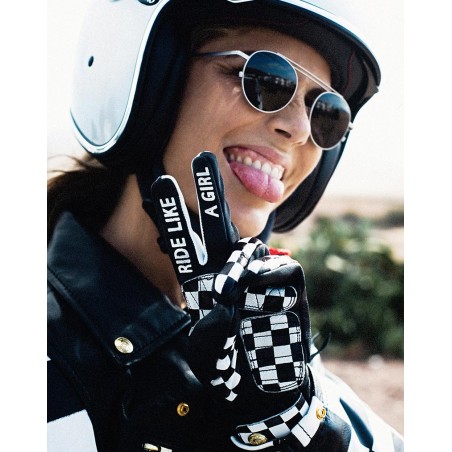 Gants Cuir Moto Homologués CE "GOLD" - Eudoxie