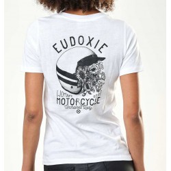 T-Shirt Bio-Baumwolle tailliert weiß "Bonnie" - Eudoxie