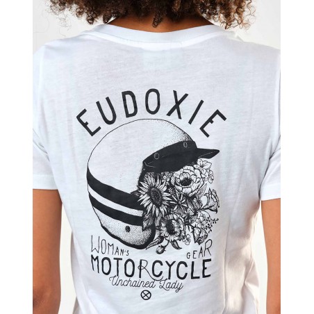 T-shirt Coton Bio cintré blanc "Bonnie" - Eudoxie