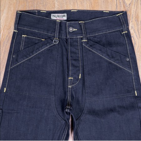 Jeans Denim 1965 Lumber Pant 15oz indigo rinsed - Pike Brothers