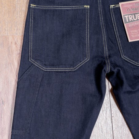 Jean Denim 1965 Lumber Pant 15oz indigo rinsed - Pike Brothers