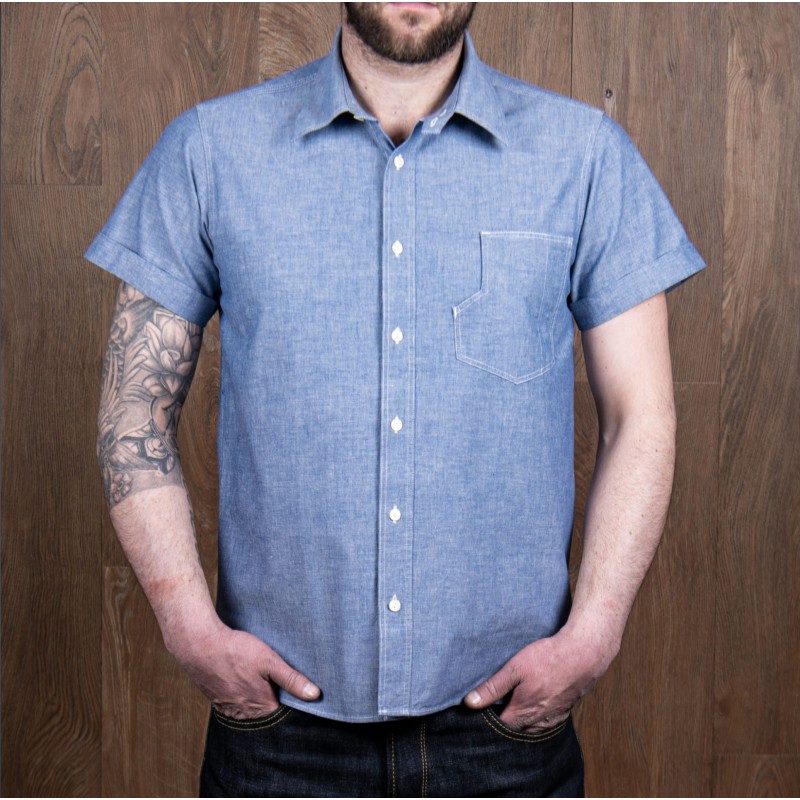 Kurzarmhemd Baumwolle Chambray - 1937 Roamer...
