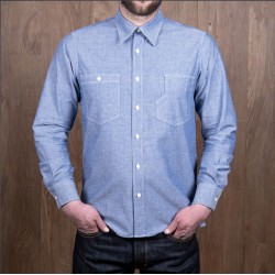 USN 1937 Roamer Shirt Blue Chambray - Pike Brothers