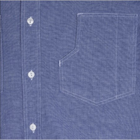 USN 1937 Roamer Shirt Blue Chambray - Pike Brothers