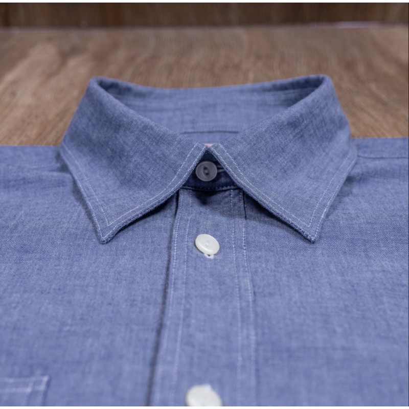 USN hemd 1937 Roamer Shirt Blue Chambray - Pike...