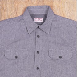 Grey Cotton / Linen Work Shirt - 1932 Engineer Shirt... 2