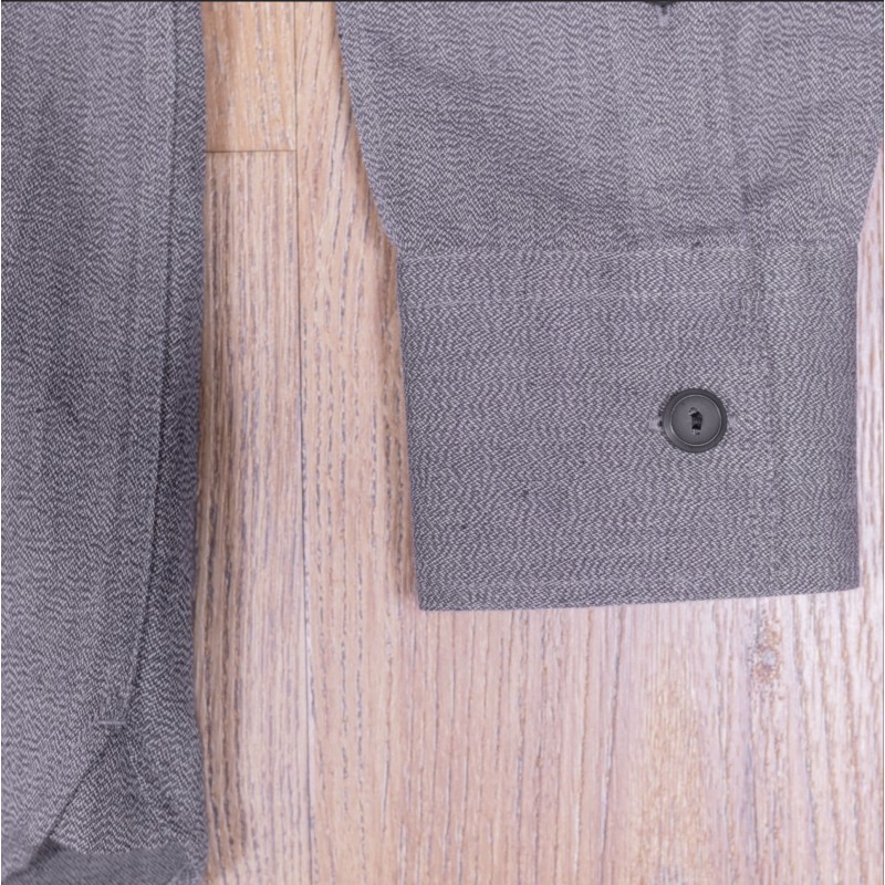Grey Cotton / Linen Work Shirt - 1932 Engineer...