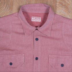 Werkhemd Katoen / Linnen Rood - 1932 Engineer Shirt Union... 2