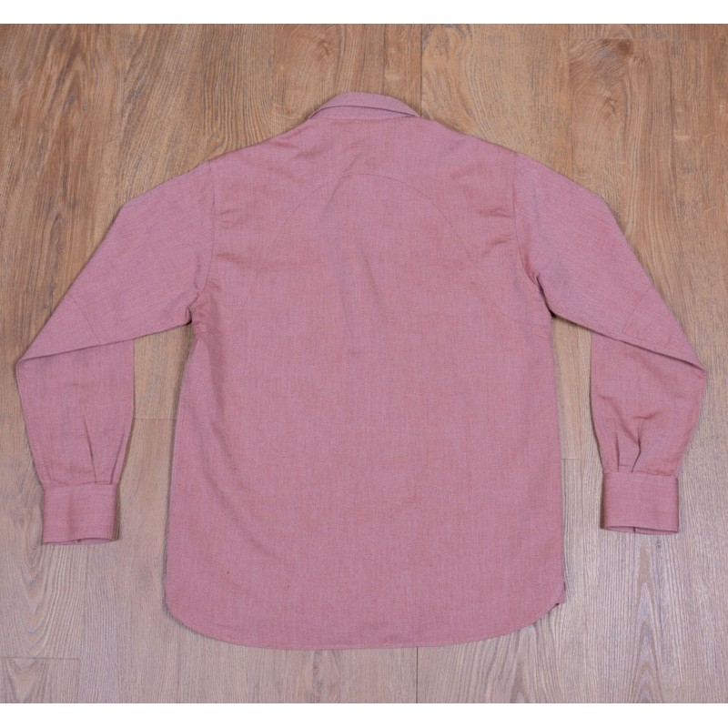 Chemise de travail Coton / Lin Rouge - 1932...