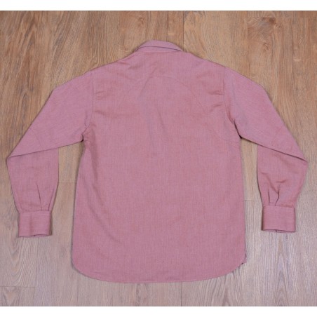 Arbeitshemd Baumwolle / Leinen Rot - 1932 Engineer Shirt Union grey Pike Brothers