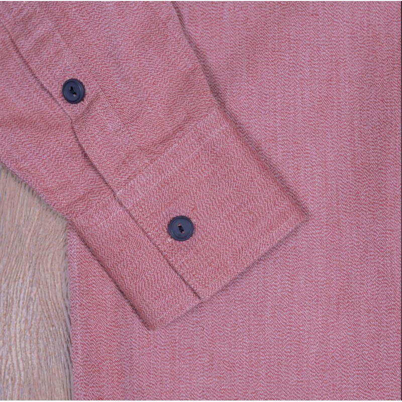 Chemise de travail Coton / Lin Rouge - 1932...