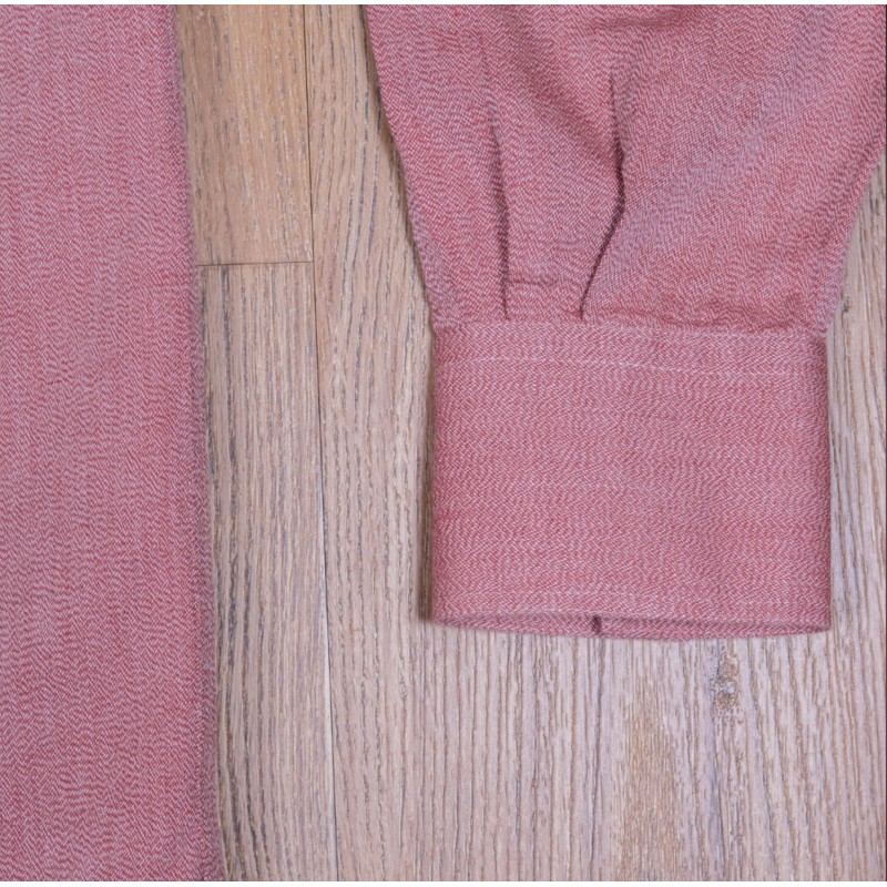 Chemise de travail Coton / Lin Rouge - 1932...