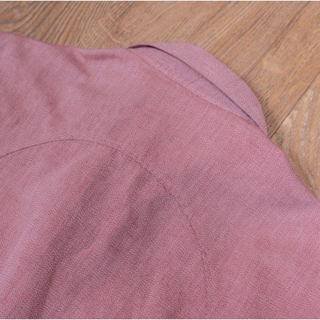 Cotton / Linen Work Shirt Red - 1932 Engineer Shirt Union grey Pike Brothers