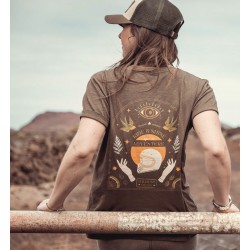 T-Shirt kurzarm Rundhals Baumwolle Ride & Shine - Wildust...