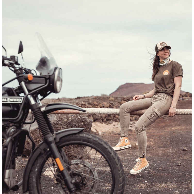 T-Shirt kurzarm Rundhals Baumwolle Ride & Shine...