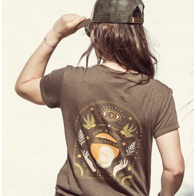 Short-Sleeve Round-Neck Cotton T-Shirt Ride &...